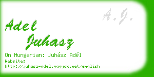 adel juhasz business card